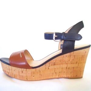 Coach Fran Saddleback Wedges 9.5